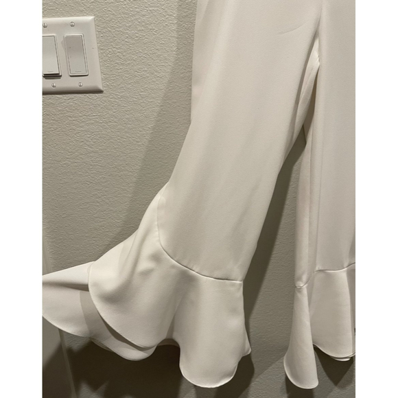 ZARA White Ruffle Pants - Picture 5 of 6